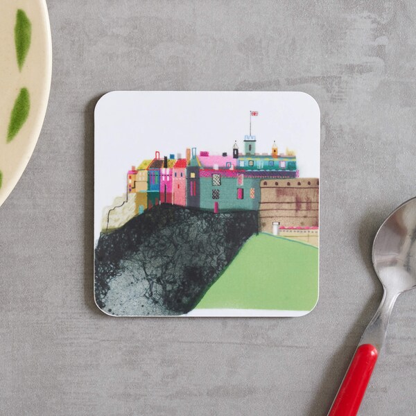 Edinburgh Castle Coaster, Scottish Gift, LCOAST008