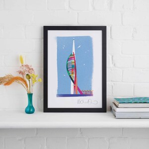 The Spinnaker Tower Framed Print, Portsmouth Landmark Art
