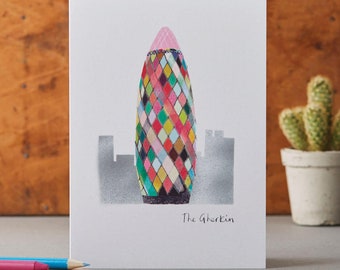 Karta Gherkin London, Rainbow Building, Architektura nowoczesna, LM021