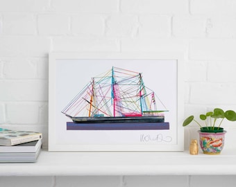 The Cutty Sark Framed Print, Maritime Art