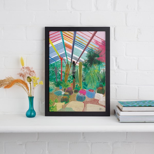 Inside The Princess of Wales Conservatory at Kew Gardens London Framed Print