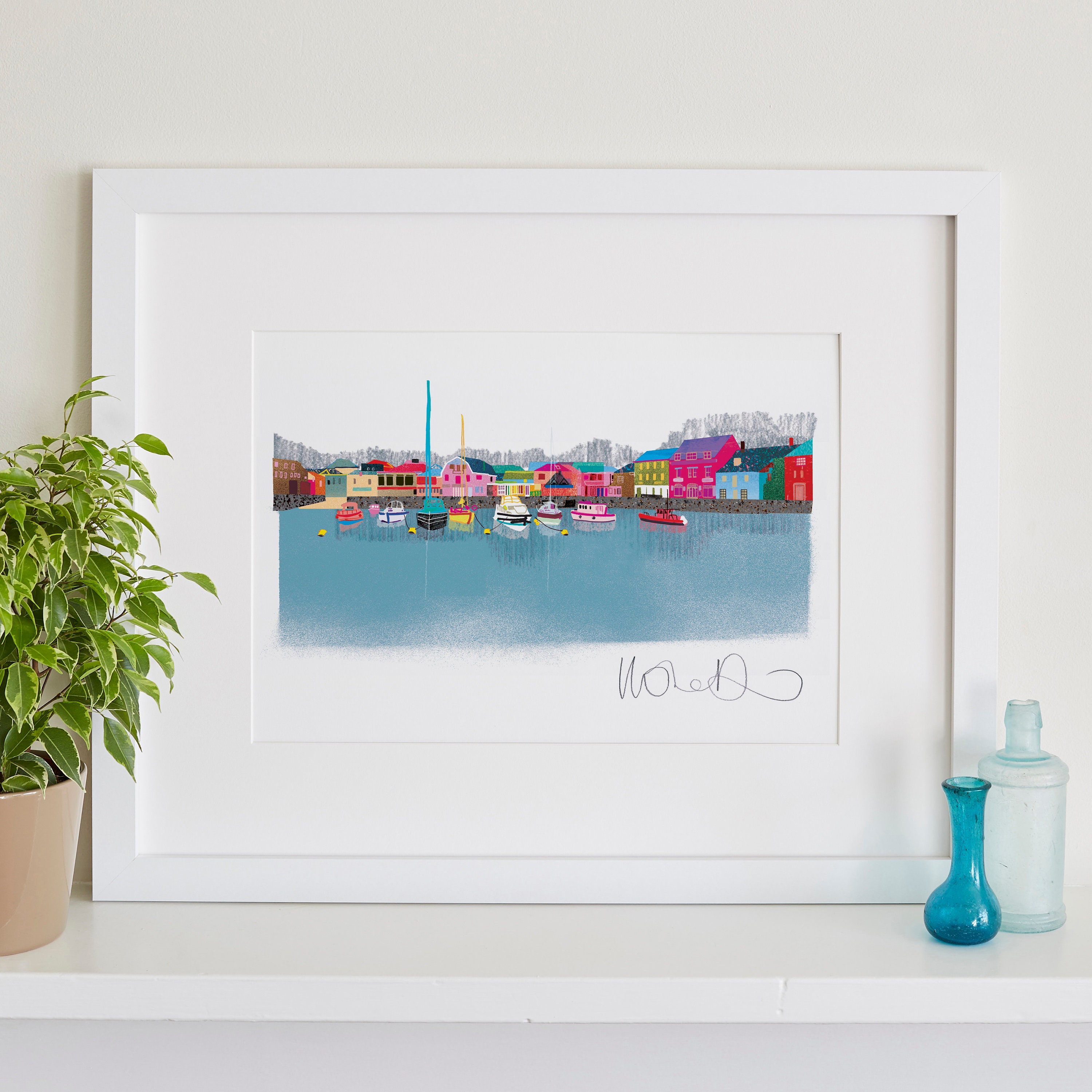 Padstow Print Cornwall Illustration West Country