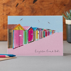 Carte Brighton Beach Huts, Hove Actually, LM096