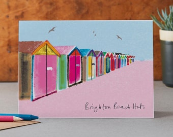 Carte Brighton Beach Huts, Hove Actually, LM096