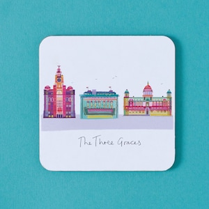 Three Graces Coaster, Liverpool Kitchen Decor, LCOAST025
