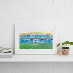 Amex Stadium Brighton Print, Brighton Art, Football Stadium Art