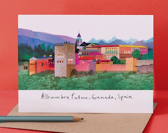 Alhambra Palace Card, Spanish Art, LM190