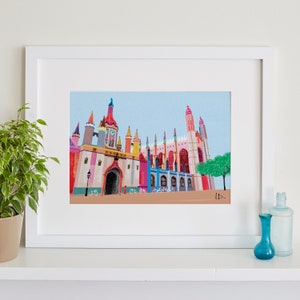 Kings College Print, Cambridge University Graduation
