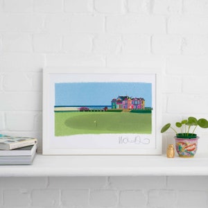 St Andrews Unframed Print, Scottish Artwork, Fife Landmark Gift