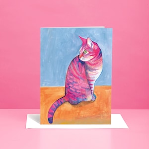 Carte de voeux Roy Cat, gamme Meow, carte pour amoureux des chats, cadeau chat, MEOW008