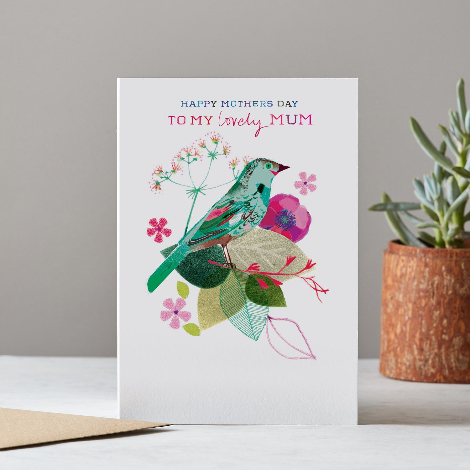 Papyrus Biglietto Festa Della Mamma Per Nonna - Uccelli Colorati Con Decorazioni