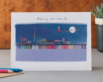 Brighton Palace Pier Christmas Card, LM043