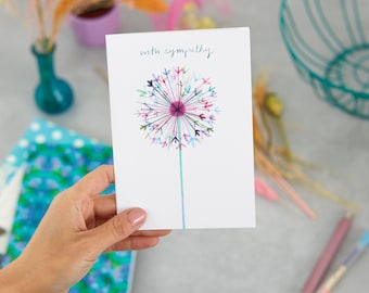 With Sympathy Card, Alium Card, Thinking of You Card, LT044