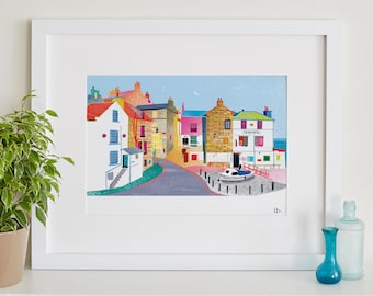 Robin Hoods Bay Print, Yorkshire Art