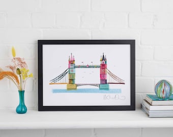 Tower Bridge Framed Print, London Wall Art