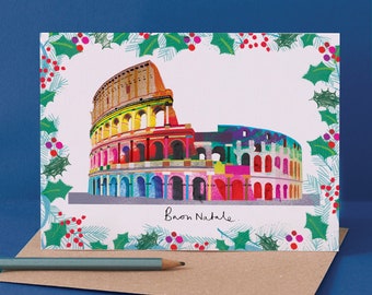 The Colosseum Christmas Card, Italy Landmark, LM214