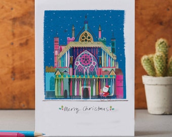 Exeter Cathedral Christmas Card, Devon Landmark, LM081