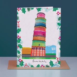 Cartão de Natal da Torre de Pisa, Buon Natale, LM215