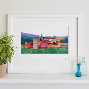 Alhambra Palace Print, La Alhambra, Spanish Gift
