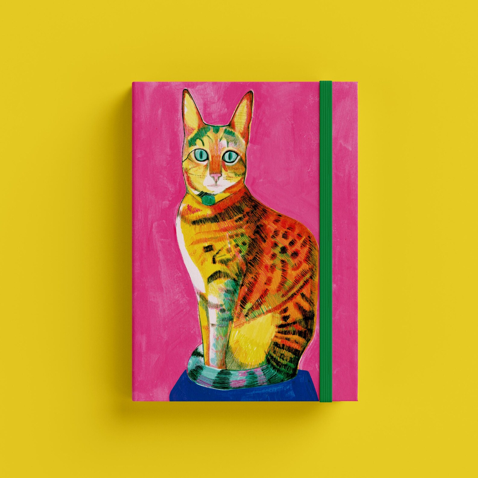 Pink Cat A5 Soft Cover Notebook
