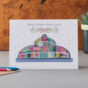 Carte de Noël Palm House Liverpool, LM050