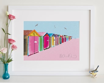 Brighton Beach Huts Print, Hove Seafront