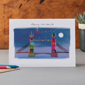 Tower Bridge London Christmas Card, LM040