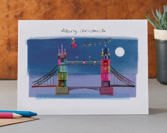 Tower Bridge London Christmas Card, LM040