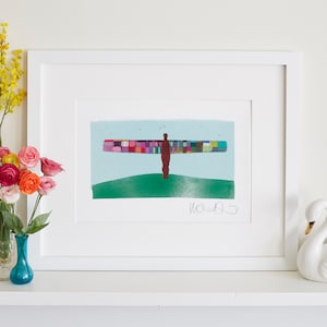 Angel of the North Print, Gateshead Landmark, Tyne and Wear