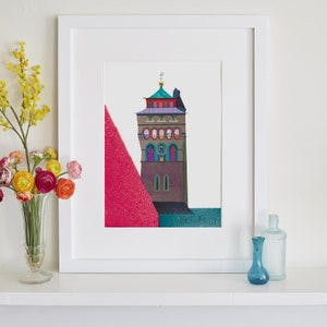 Cardiff Clock Tower Print, Historic Wales, Welsh Landmark
