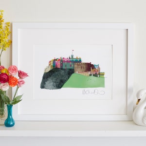 Edinburgh Castle Print, Scottish Architecture, Scotland Artwork