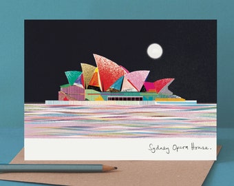 Sydney Opera House Card, Australia Art, LM170