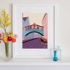 Bridge of Sighs Print, Oxford Illustration