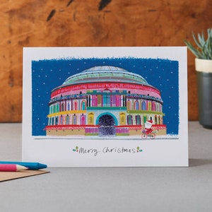 Tarjeta navideña del Royal Albert Hall, sede de Londres, LM077