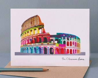 The Colosseum Card, Rome Architecture, LM204