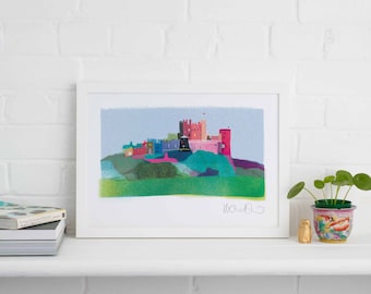 Zamek Bamburgh bez ramy, sztuka Northumberland