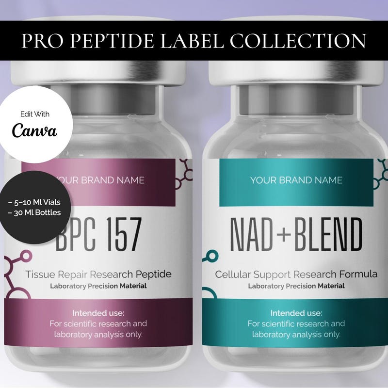 Research Labels Peptide Labels - Etsy