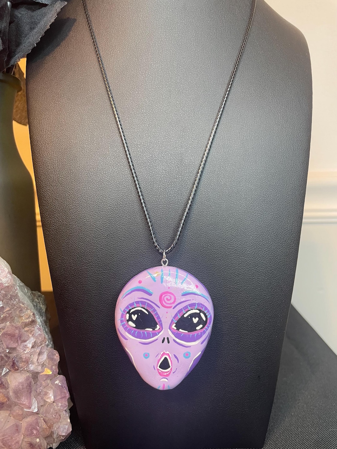 Handmade Alien Necklace - Etsy