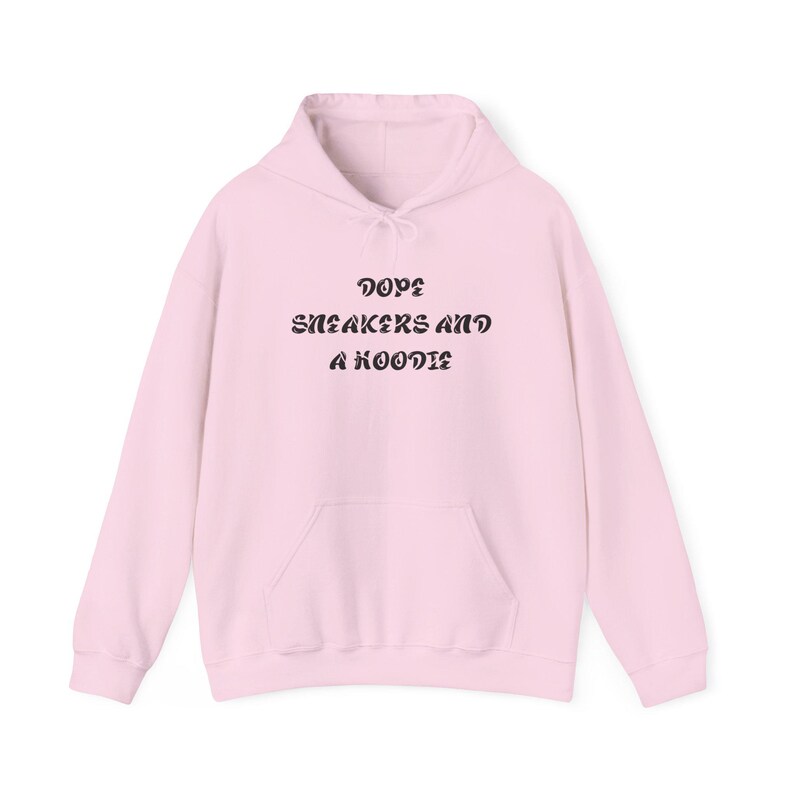 Dope Sneakers And A Hoodie Hoodie | Script Text Streetwear Pullover bild 5