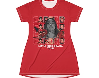 Little Miss Drama Tour T-shirtklänning | Fotokollagegrafik