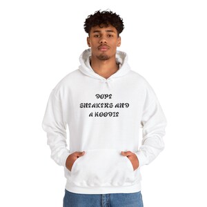 Dope Sneakers And A Hoodie Hoodie | Script Text Streetwear Pullover bild 8