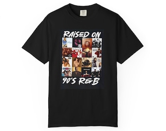 Uppvuxen på 90-talets R&B-t-shirt | 90-talets RnB-collage-t-shirt