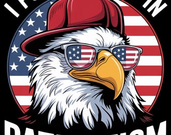 Águila calva americana atlética PNG: Le pongo el Tismo al Águila Patriota (Descarga digital)