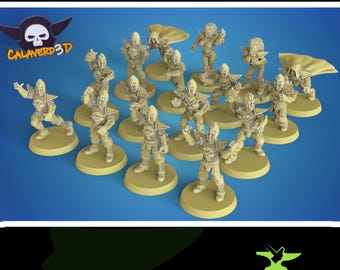 Dark elves fantasy football team / elves / elf team / fantasy football team / tabletop / miniatures / boardgame