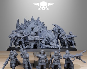 Vaskar Jäger / Luft / Imperial / Jet Pack / Fußtruppen / Sci-Fi / Weltraum / Tischdeko / Station Forge / 3D Druck / Wargaming