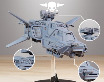 Socratis speeder / speeder / vehicle / plane / soldier / marine / knight / sci fi / table top / station forge /3d print /wargaming