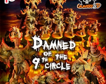 Damned of the 9th circle / chaos / blood fantasy football team / blood god fantasy football team / demons / tabletop / miniatures /boardgame