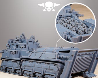 Grimguard transport tank : Stationforge / tank / transport / imperial / sci fi / space / table top / 3D Print / wargaming / rpg