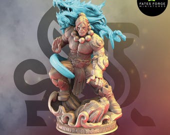 Draak / Ork / Mönch / Kämpfer / Held / Dnd / gm stash / 3D Print / Tabletop Miniatur / 32 mm / 75 mm
