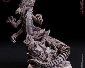 Behir / Drache / Monster / Serpentin / Schlange / Erpel / Fleisch der Götter / 3D Druck / Tabletop Miniatur /Hadonium Minen / 75 mm